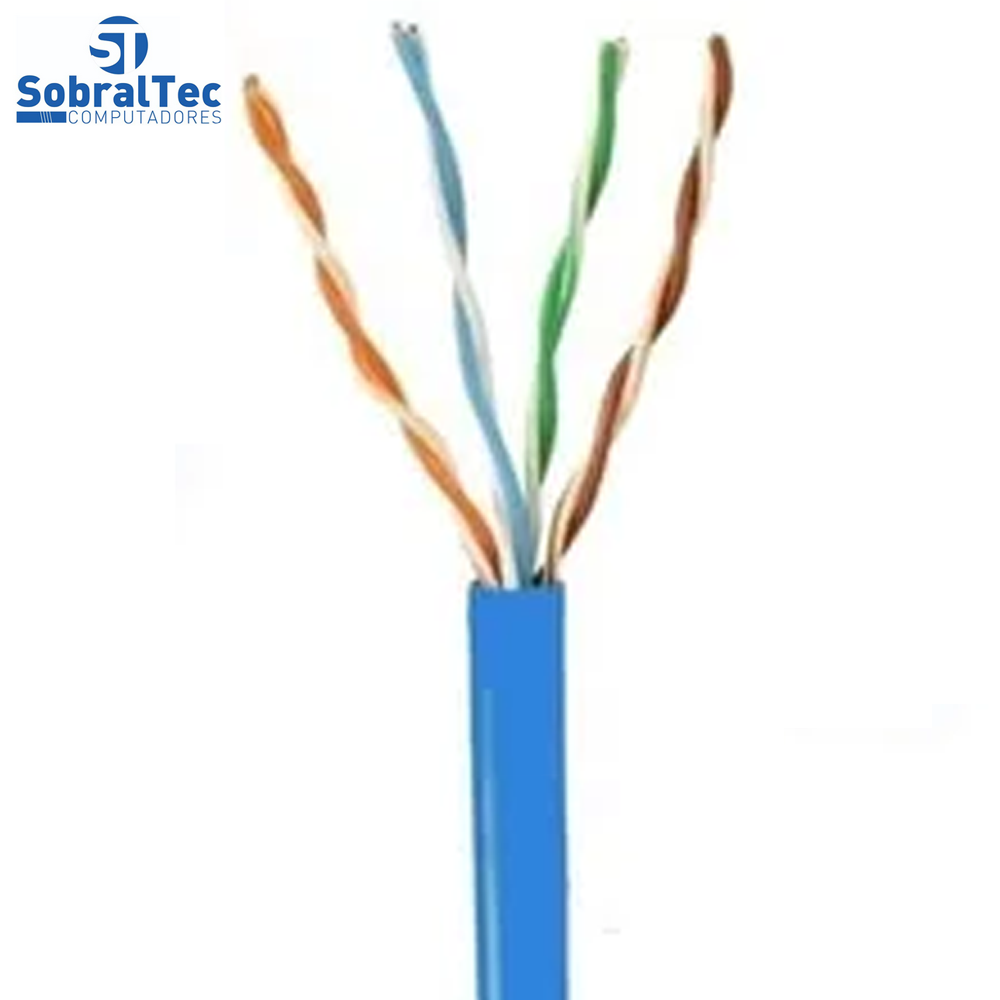 Metro Cabo De Rede Mk2 VO6 Tecno 23AWG UTP Cat5E Azul